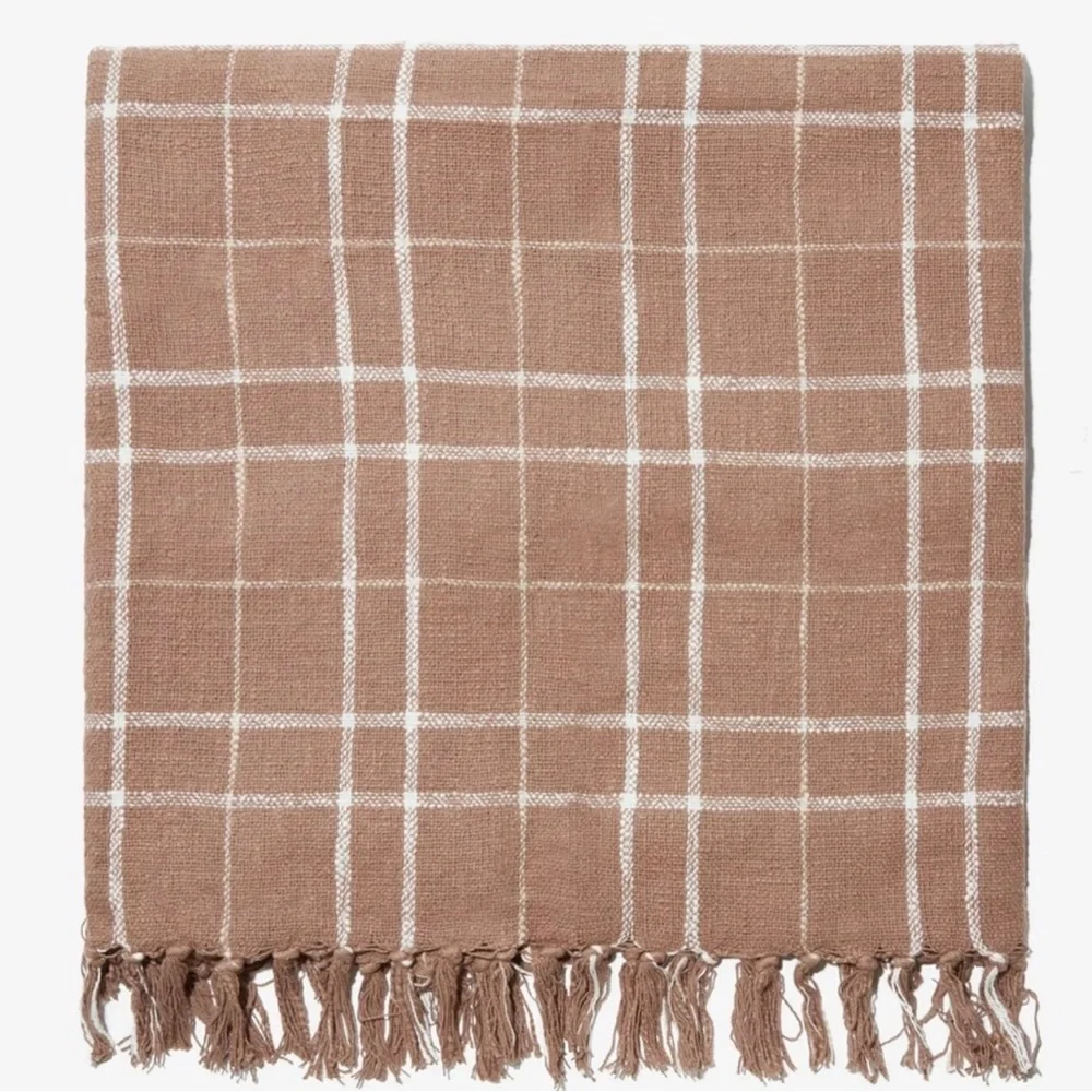 Little Korboose Woven Throw Blanket Plaid 60